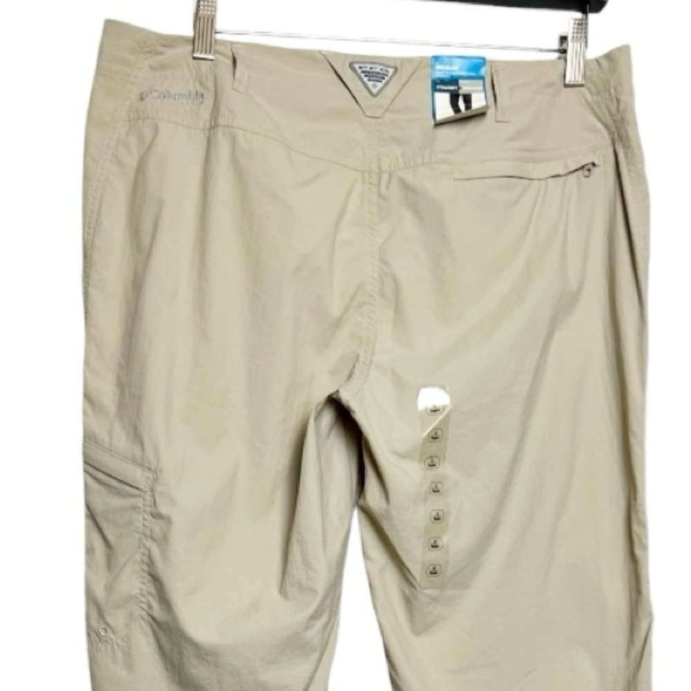NWT Columbia PFG Aruba Roll Up Pants Color Fossil Size 12 - Picture 5 of 10